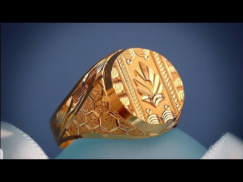 LATEST TOP TEN GENTS GOLD LIGHT WEIGHT RINGS FOR MEN. - YouTube