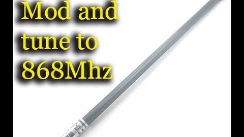 LoRa antenna mod and tune