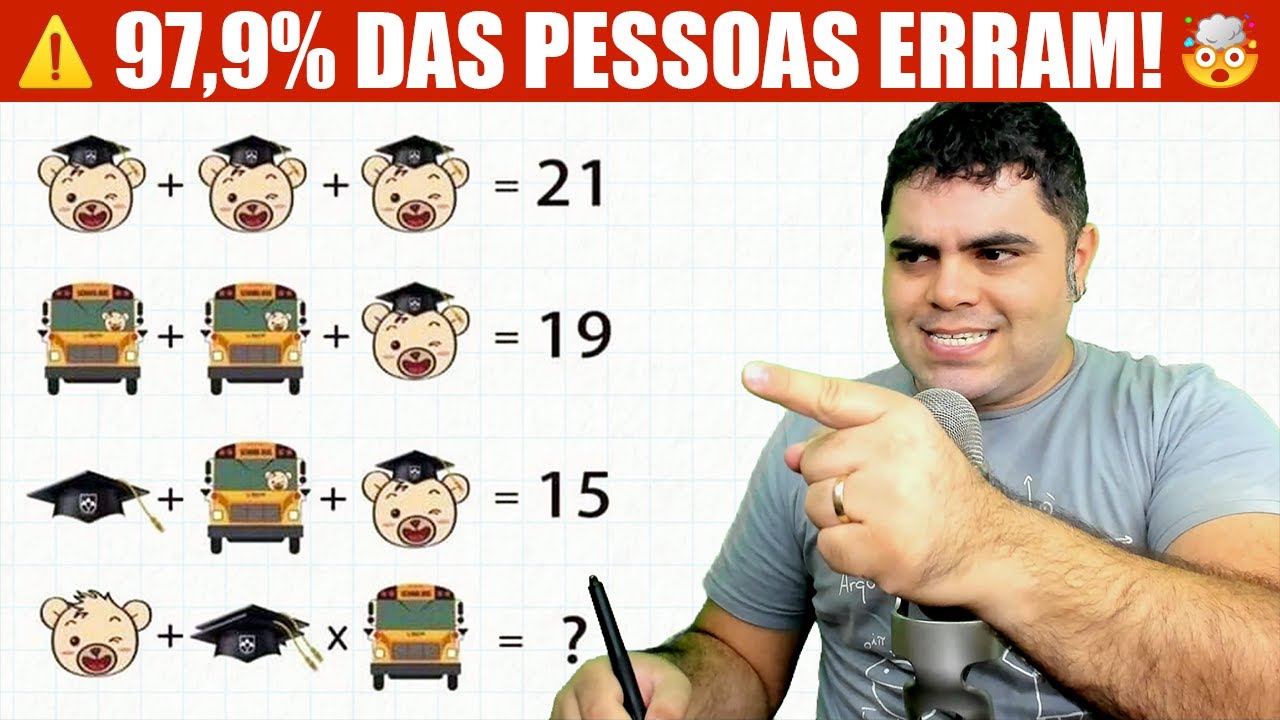 7 QUIZ - MATEMÁTICA # 91 - DESAFIOS - PEGADINHA - CHARADA - AJUDA