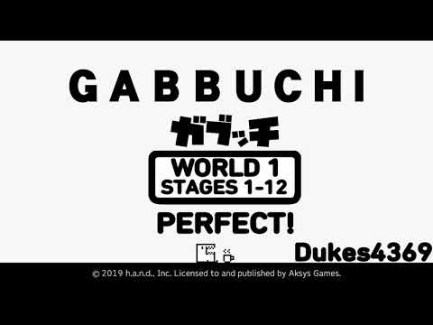 Gabbuchi - World 1, Stages 1 - 12 Perfect! PS4