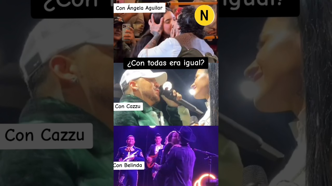 CHRISTIAN NODAL with ÁNGELA AGUILAR, CAZZU and BELINDA behaved LOVINGLY ON STAGE in front of fans