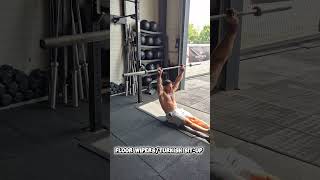 #coreworkout #coretraining #turkishsitup #floorwipers