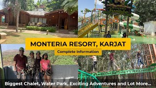 Monteria Resort, Karjat | Adventure Activities, Zipline & Waterpark | Getaway/Staycation Near Mumbai