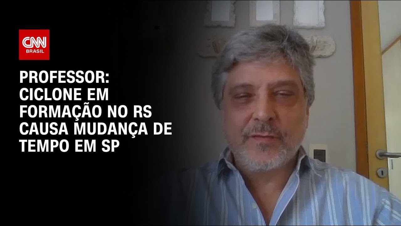 Professor: Ciclone em formação no RS causa mudança de tempo em SP | AGORA CNN