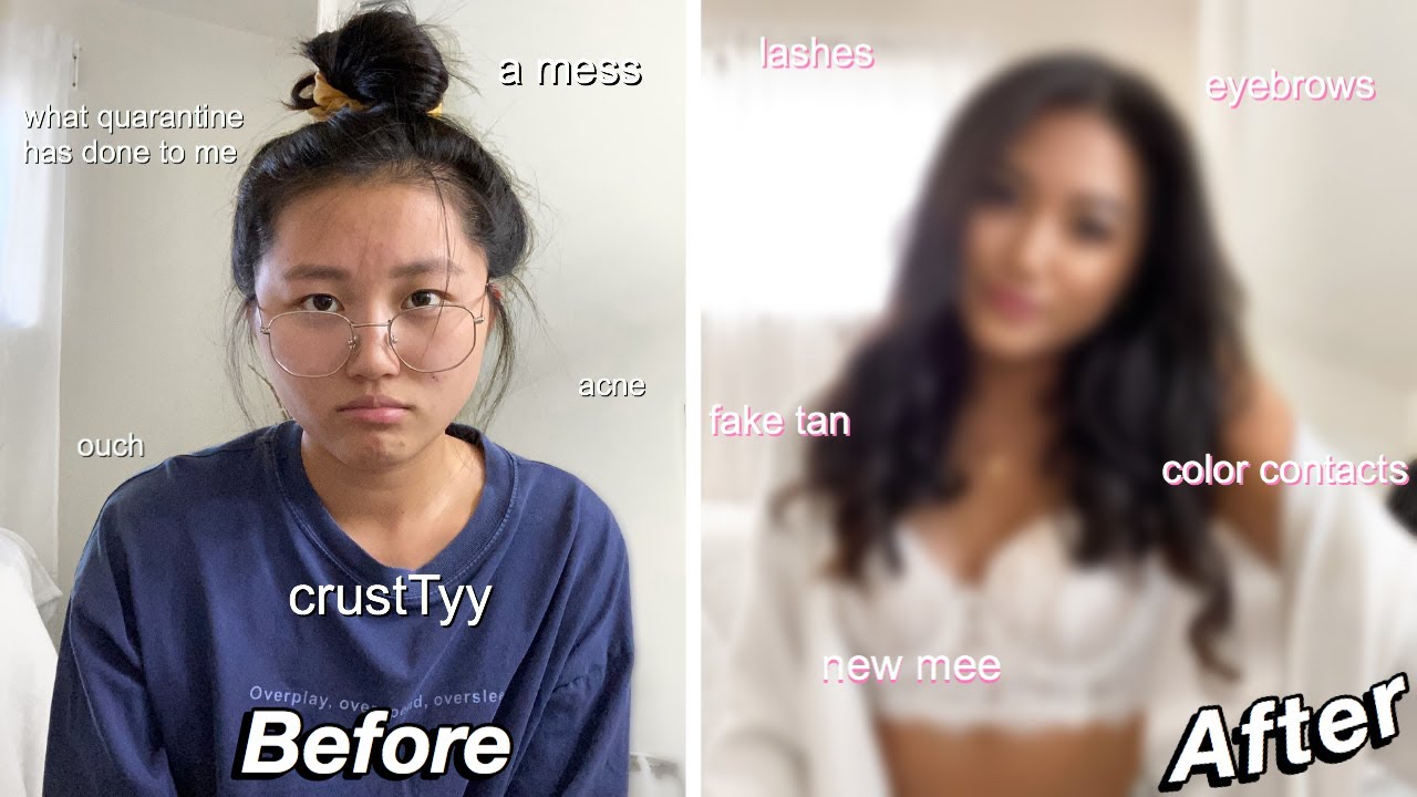 24-HR Hot Girl Summer GLOW UP TRANSFORMATION *first time self-tanning ...