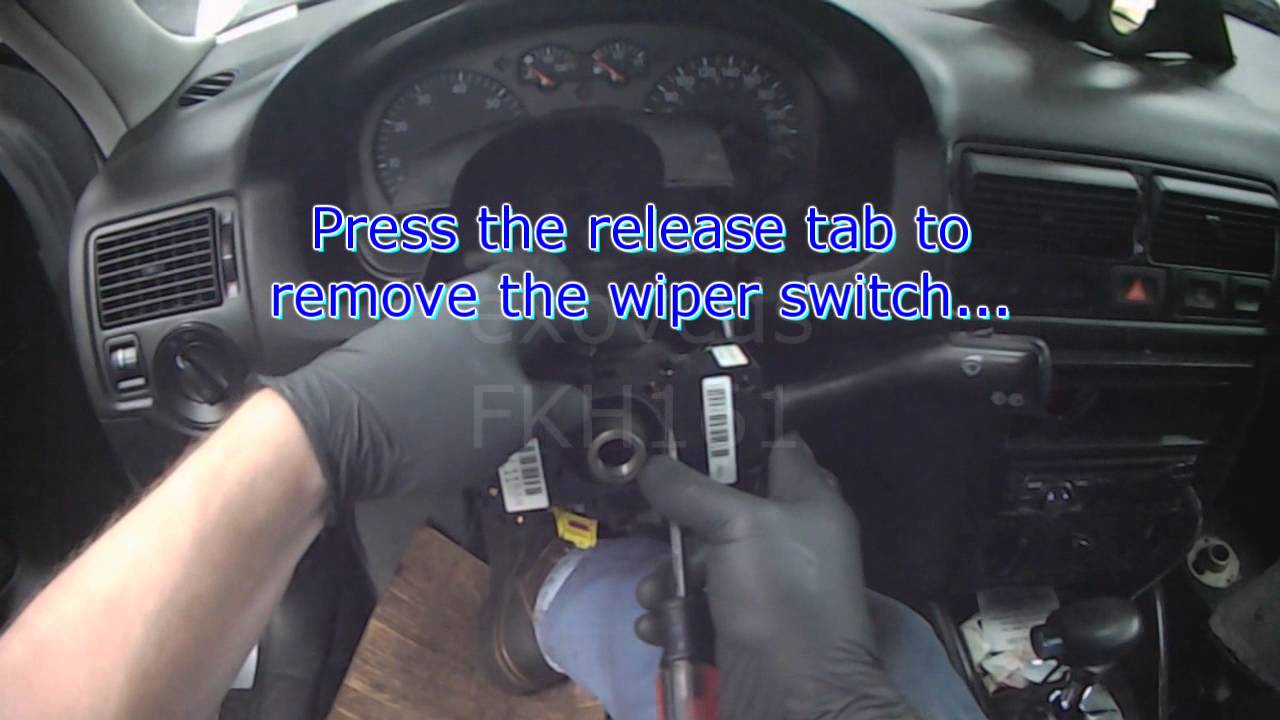 VW A4: Wiper Switch Replacement - YouTube 2003 e150 fuse box diagram 