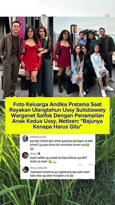 Foto Keluarga Andika Pratama Saat Rayakan Ulangtahun Ussy