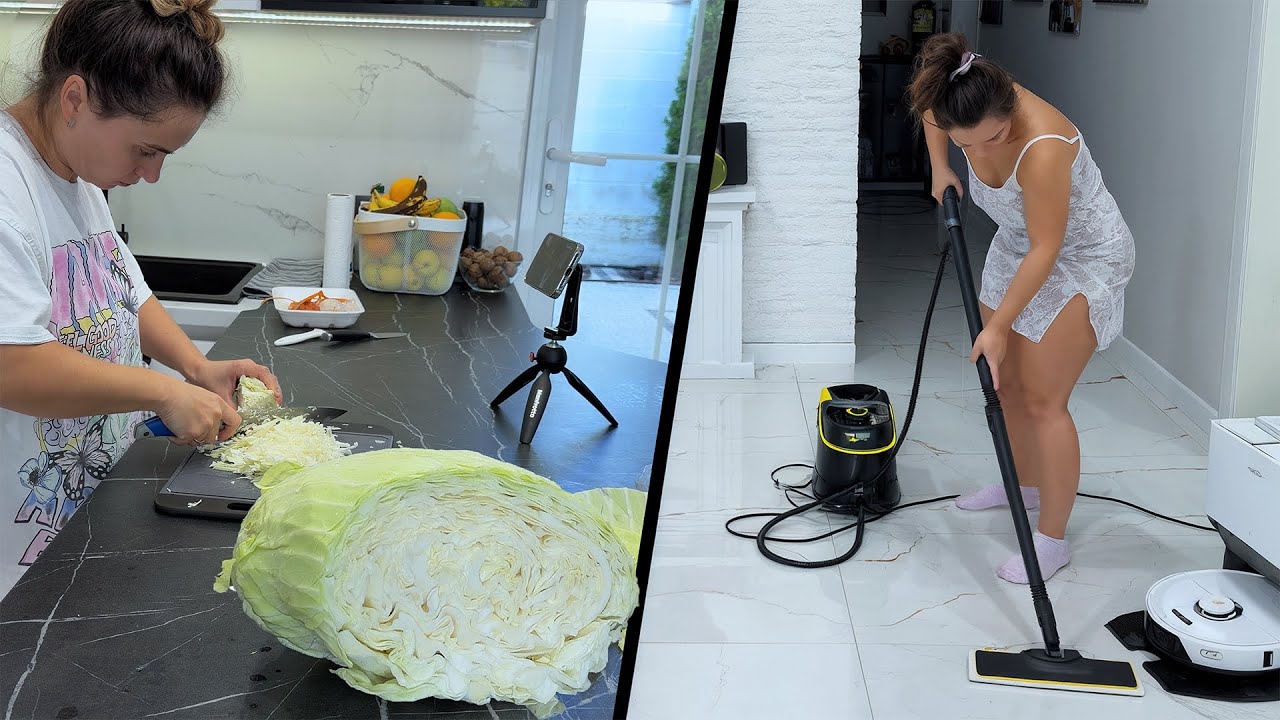 Curatenie cu aburi toata casa si cel mai gustos Bors 🥰♨️