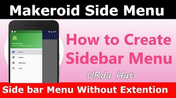 How to Create a professional sidebar in app with Makeroid
