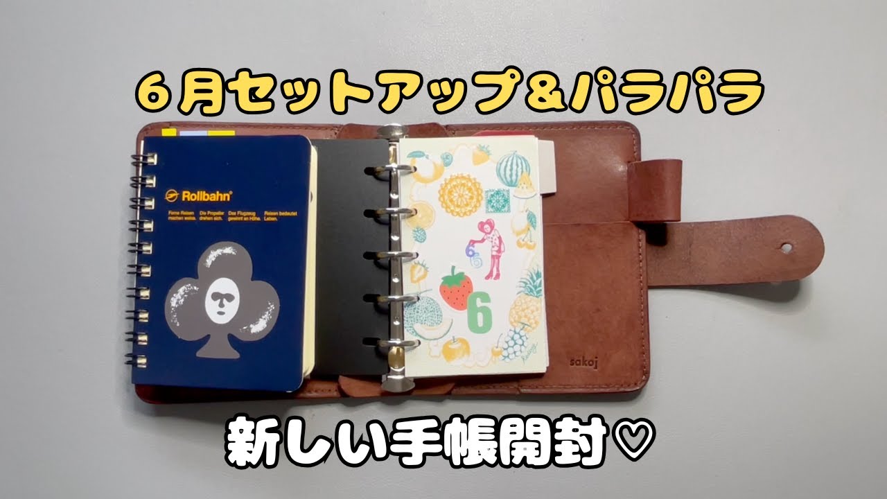 【購入品】新しいシステム手帳に６月のセットアップしました