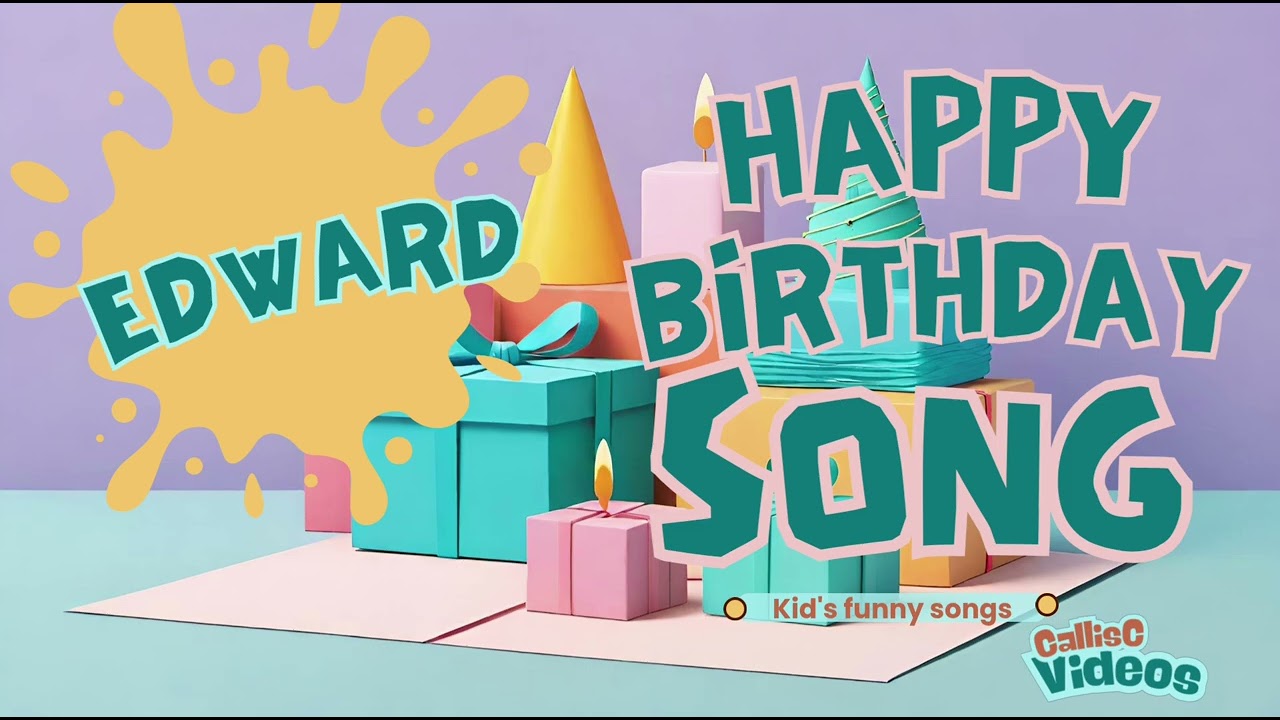 🎉🎂 **С днём рождения, дорогой Эдвард! | Весёлая детская песня на день рождения 🎵 | Именная песня** 🎈