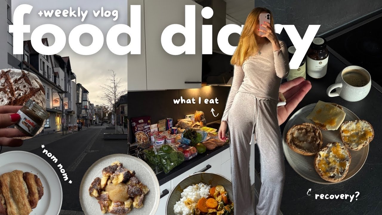 krank sein, alltag & SO sieht meine ernährung aus🧈🥞🤧 verbringe eine *realistische* woche mit mir❤️‍🩹