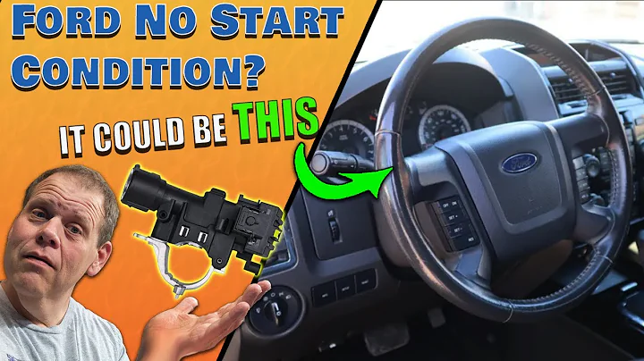 Ford Ignition Lock Fix WITHOUT Removing Airbag & Steering Wheel! (Escape, Focus, Mazda, Mercury)