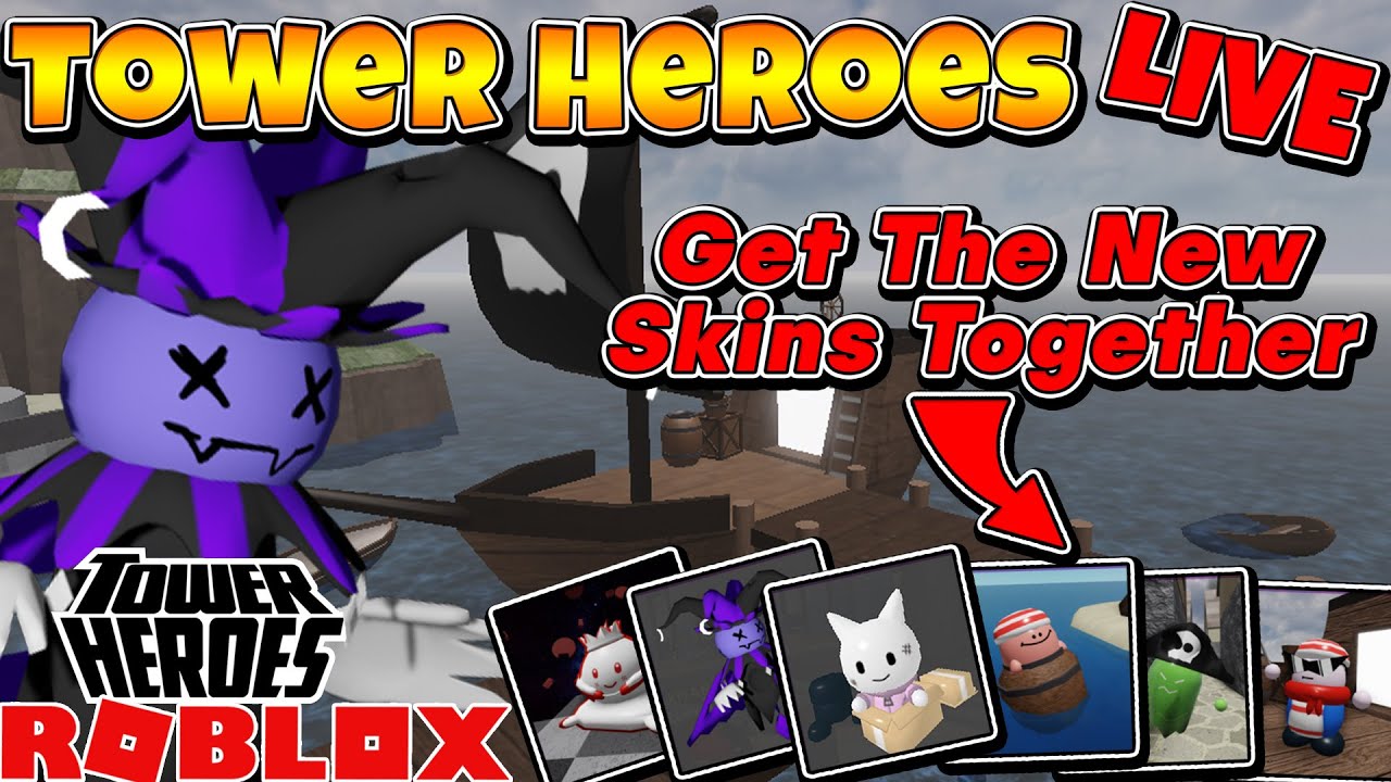 Roblox Live Tower Heroes Update Raid Mode Jester Kart Kid Chaos Kingdom Pirate Panic Youtube - jester roblox shirt