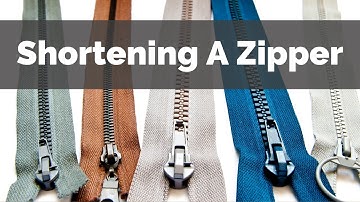 How to Shorten a Separating Zipper