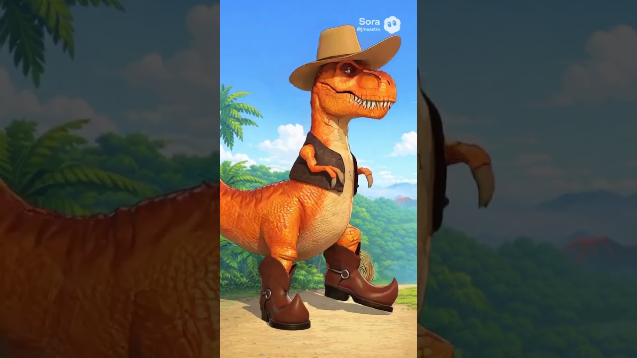 Aria what do you call a dinosaur wearing cowboy hat and boots?  