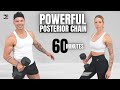 1 Hour POSTERIOR CHAIN WORKOUT with WEIGHTS | Back, Glutes, Hamstrings, Calves &amp; Rear Delts
