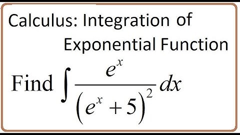 Calculus  (video 146B): Integral of Exponential Function with Base 