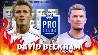 FIFA 22 David Beckham Pro Clubs Creation