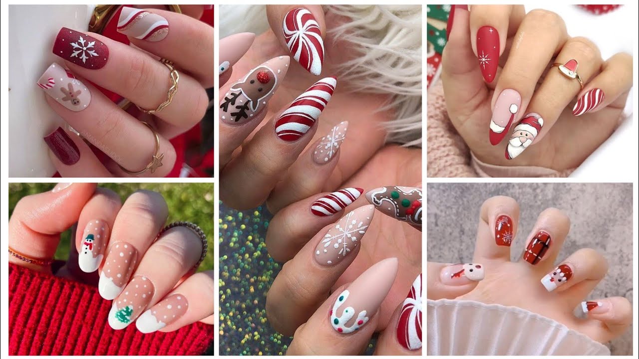 Attractive Christmas Nails Design Ideas 2023||Nails For Christmas 2023 ...