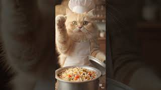 Chef Meow’s special recipe today… Meow Biryani! 🍛🐱Rate this chef from 1–10!🐱Rate this biryani1-10
