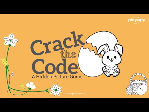 CRACK THE CODE | Easter Virtual Hidden Picture Game for Kids | Online Education, Zoom or Teletherapy
