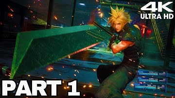 FINAL FANTASY 7 REMAKE Part 1 Gameplay Walkthrough No Commentary (4K Ultra HD)