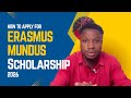 How Top Apply For Erasmus Mundus Scholarships 2026 | Step-by-Step Guide (Fully Funded)