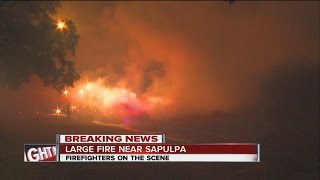 Sapulpa firefighters battle home fire