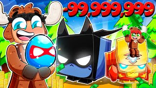 Spending $999,999,999 on HUGE SUPERHERO PETS in Roblox Pet Simulator 99