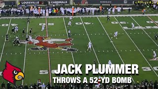 Louisville's Jack Plummer Throws A 52-Yd Bomb To Ahmari Huggins-Bruce