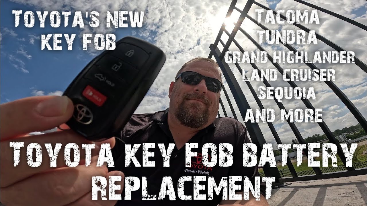 Toyota key fob battery replacement - YouTube