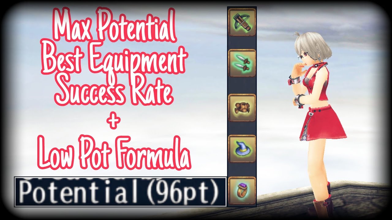 Best Equipment for All Blacksmith Type, Max Pot & Success Rate Simple Calculation [ToramOnline]