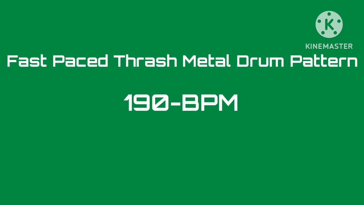 Fast Paced Thrash Metal Drum Track, (190-BPM), (Made Entirely In Bandlab.)