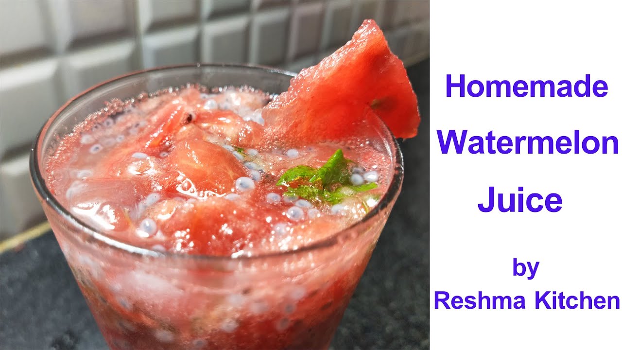 Homemade Watermelon Juice Watermelon Benefits YouTube