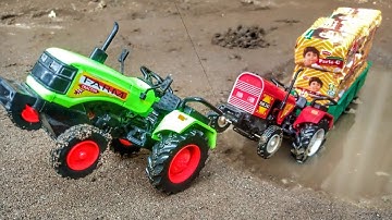 Diy tractor stuck in mud with parle g || part 9 || science project || @KeepVilla