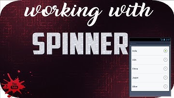 Android Studio Tutorial for beginner- 9(Working with Spinner)