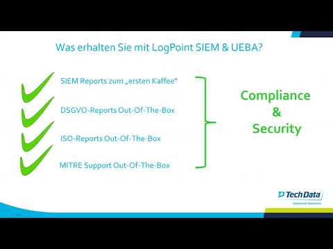 Einführung in die LogPoint SIEM und UEBA Lösungen - Compliance und Security Unterstützung