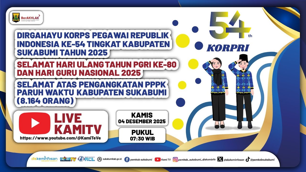 🔴LIVE | PENYERAHAN SK DAN PENGAMBILAN SUMPAH/JANJI PPPK PARUH WAKTU KABUPATEN SUKABUMI TAHUN 2025