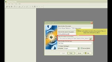 TWB Video Tutorial - Creating New Project in Robohelp X5