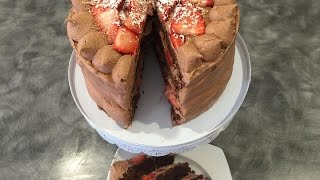 Hi guys today i will be sharing my version of chocolate stawberry
shortcake ingredients 2/3 cup +2 tbs cake flour 50 ml milk 40 g butter
dutch ...