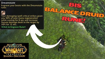 How to Get the Dreamstate Rune for Druid - WoW Classic Season of Discovery