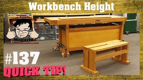 How to calculate the perfect workbench height