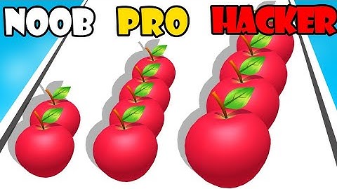 NOOB vs PRO vs HACKER - Fruit Run Master Count Games