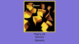 Video thumbnail of "That's All - Genesis - Instrumental"
