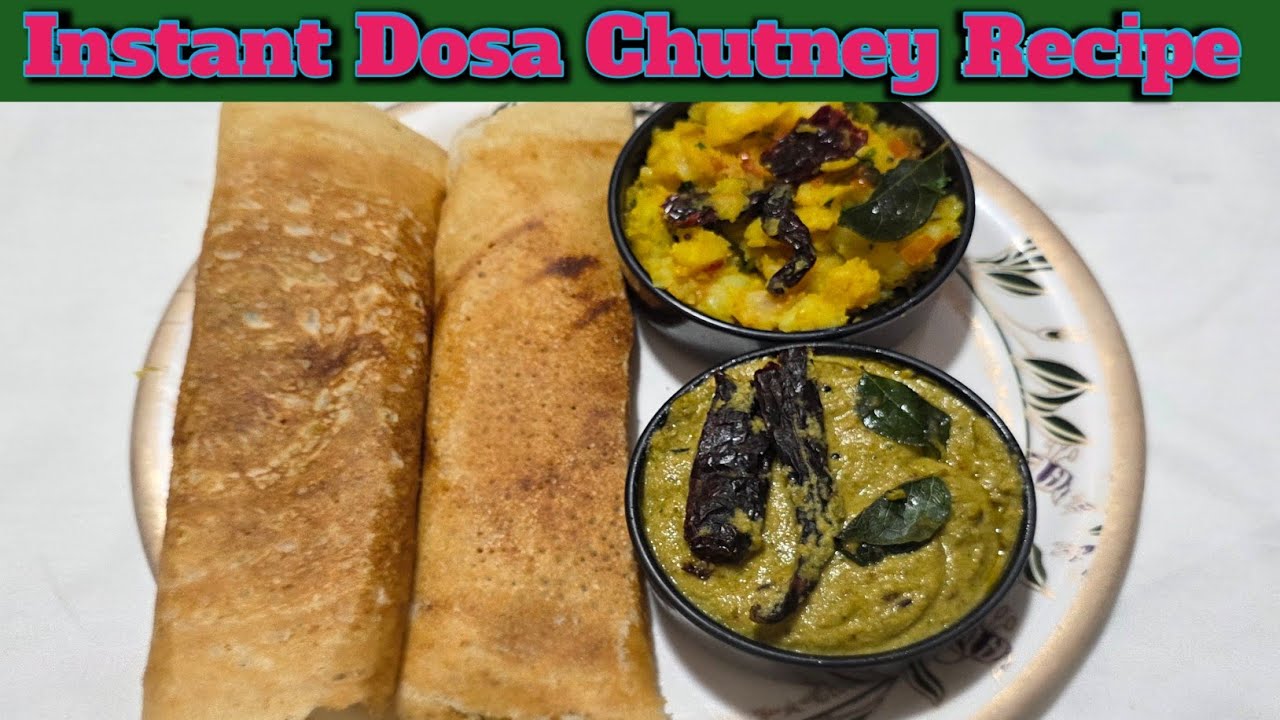 Instant Dosa Chutney Recipe Perfect Dosa Tasty Chutney  @Cookwithaasifa 