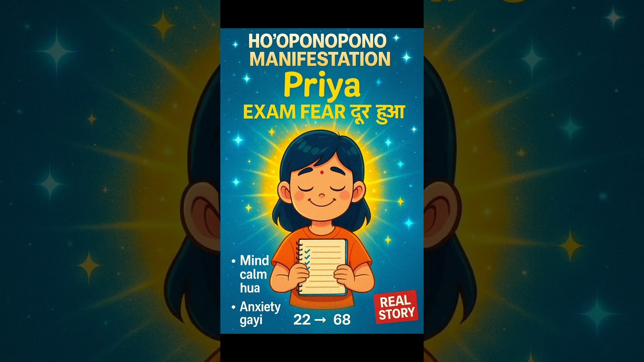 Priya Ho’oponopono Success Story | Exam Fear दूर हुआ | Marks 22 से बढ़कर 68 आये 