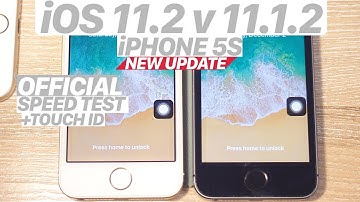 iOS 11.2 vs. iOS 11.1.2 - SPEED TEST + TOUCH ID + BENCHMARK! iPHONE 5S) #iOS1112 #IOS112 #IPHONE
