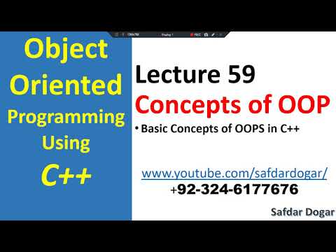 Basic Concepts of Object Oriented Programming | What is Object in Object Oriented Programming - 59
