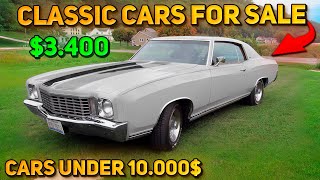 20 Great Classic Cars Under $10,000 Available on Craigslist Marketplace! Unique Cheap Cars!